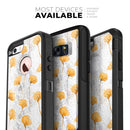 Karamfila Yellow & Gray Floral V10 - Skin Kit for the iPhone OtterBox Cases