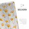 Karamfila Yellow & Gray Floral V10 - Full Body Skin Decal for the Apple iPad Pro 12.9", 11", 10.5", 9.7", Air or Mini (All Models Available)