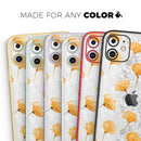 Karamfila Yellow & Gray Floral V10  - Protective Skin Wrap & Decal – Compatible with iPhone SE to iPhone 17 Pro Max (All Models)