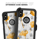 Karamfila Yellow & Gray Floral V11 - Skin Kit for the iPhone OtterBox Cases