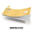 Karamfila Yellow & Gray Floral V12 - Premium Protective Decal Skin-Kit for the Apple Credit Card