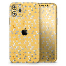 Karamfila Yellow & Gray Floral V12  - Protective Skin Wrap & Decal – Compatible with iPhone SE to iPhone 17 Pro Max (All Models)