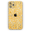 Karamfila Yellow & Gray Floral V12  - Protective Skin Wrap & Decal – Compatible with iPhone SE to iPhone 17 Pro Max (All Models)