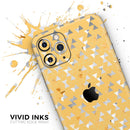 Karamfila Yellow & Gray Floral V12  - Protective Skin Wrap & Decal – Compatible with iPhone SE to iPhone 17 Pro Max (All Models)