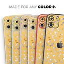 Karamfila Yellow & Gray Floral V12  - Protective Skin Wrap & Decal – Compatible with iPhone SE to iPhone 17 Pro Max (All Models)