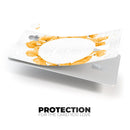 Karamfila Yellow & Gray Floral V13 - Premium Protective Decal Skin-Kit for the Apple Credit Card