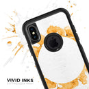 Karamfila Yellow & Gray Floral V13 - Skin Kit for the iPhone OtterBox Cases