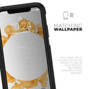 Karamfila Yellow & Gray Floral V13 - Skin Kit for the iPhone OtterBox Cases