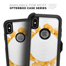 Karamfila Yellow & Gray Floral V13 - Skin Kit for the iPhone OtterBox Cases