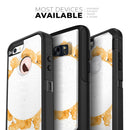 Karamfila Yellow & Gray Floral V13 - Skin Kit for the iPhone OtterBox Cases