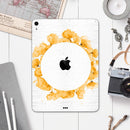 Karamfila Yellow & Gray Floral V13 - Full Body Skin Decal for the Apple iPad Pro 12.9", 11", 10.5", 9.7", Air or Mini (All Models Available)