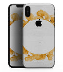 Karamfila Yellow & Gray Floral V13 - iPhone XS MAX, XS/X, 8/8+, 7/7+, 5/5S/SE Skin-Kit (All iPhones Available)