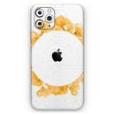 Karamfila Yellow & Gray Floral V13  - Protective Skin Wrap & Decal – Compatible with iPhone SE to iPhone 17 Pro Max (All Models)