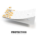 Karamfila Yellow & Gray Floral V14 - Premium Protective Decal Skin-Kit for the Apple Credit Card