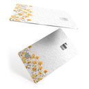 Karamfila Yellow & Gray Floral V14 - Premium Protective Decal Skin-Kit for the Apple Credit Card