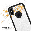 Karamfila Yellow & Gray Floral V14 - Skin Kit for the iPhone OtterBox Cases