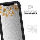 Karamfila Yellow & Gray Floral V14 - Skin Kit for the iPhone OtterBox Cases