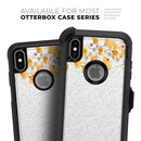 Karamfila Yellow & Gray Floral V14 - Skin Kit for the iPhone OtterBox Cases
