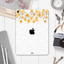 Karamfila Yellow & Gray Floral V14 - Full Body Skin Decal for the Apple iPad Pro 12.9", 11", 10.5", 9.7", Air or Mini (All Models Available)