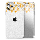 Karamfila Yellow & Gray Floral V14  - Protective Skin Wrap & Decal – Compatible with iPhone SE to iPhone 17 Pro Max (All Models)