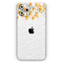 Karamfila Yellow & Gray Floral V14  - Protective Skin Wrap & Decal – Compatible with iPhone SE to iPhone 17 Pro Max (All Models)