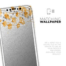 Karamfila Yellow & Gray Floral V14  - Protective Skin Wrap & Decal – Compatible with iPhone SE to iPhone 17 Pro Max (All Models)