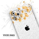 Karamfila Yellow & Gray Floral V14  - Protective Skin Wrap & Decal – Compatible with iPhone SE to iPhone 17 Pro Max (All Models)