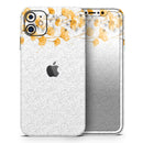 Karamfila Yellow & Gray Floral V14  - Protective Skin Wrap & Decal – Compatible with iPhone SE to iPhone 17 Pro Max (All Models)