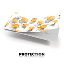 Karamfila Yellow & Gray Floral V15 - Premium Protective Decal Skin-Kit for the Apple Credit Card