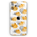 Karamfila Yellow & Gray Floral V15  - Protective Skin Wrap & Decal – Compatible with iPhone SE to iPhone 17 Pro Max (All Models)