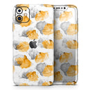 Karamfila Yellow & Gray Floral V15  - Protective Skin Wrap & Decal – Compatible with iPhone SE to iPhone 17 Pro Max (All Models)