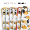 Karamfila Yellow & Gray Floral V15  - Protective Skin Wrap & Decal – Compatible with iPhone SE to iPhone 17 Pro Max (All Models)