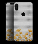 Karamfila Yellow & Gray Floral V16 - iPhone XS MAX, XS/X, 8/8+, 7/7+, 5/5S/SE Skin-Kit (All iPhones Available)