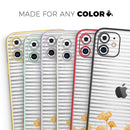 Karamfila Yellow & Gray Floral V16  - Protective Skin Wrap & Decal – Compatible with iPhone SE to iPhone 17 Pro Max (All Models)