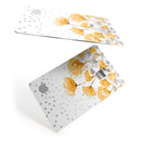 Karamfila Yellow & Gray Floral V1 - Premium Protective Decal Skin-Kit for the Apple Credit Card