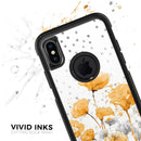 Karamfila Yellow & Gray Floral V1 - Skin Kit for the iPhone OtterBox Cases