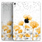 Karamfila Yellow & Gray Floral V1 - Full Body Skin Decal for the Apple iPad Pro 12.9", 11", 10.5", 9.7", Air or Mini (All Models Available)
