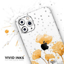 Karamfila Yellow & Gray Floral V1  - Protective Skin Wrap & Decal – Compatible with iPhone SE to iPhone 17 Pro Max (All Models)