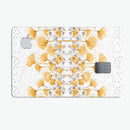 Karamfila Yellow & Gray Floral V2 - Premium Protective Decal Skin-Kit for the Apple Credit Card