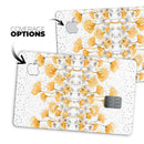Karamfila Yellow & Gray Floral V2 - Premium Protective Decal Skin-Kit for the Apple Credit Card