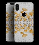 Karamfila Yellow & Gray Floral V2 - iPhone XS MAX, XS/X, 8/8+, 7/7+, 5/5S/SE Skin-Kit (All iPhones Available)