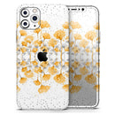 Karamfila Yellow & Gray Floral V2  - Protective Skin Wrap & Decal – Compatible with iPhone SE to iPhone 17 Pro Max (All Models)
