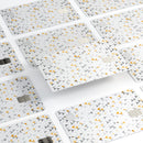 Karamfila Yellow & Gray Floral V3 - Premium Protective Decal Skin-Kit for the Apple Credit Card