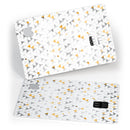 Karamfila Yellow & Gray Floral V3 - Premium Protective Decal Skin-Kit for the Apple Credit Card