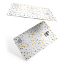 Karamfila Yellow & Gray Floral V3 - Premium Protective Decal Skin-Kit for the Apple Credit Card