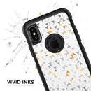 Karamfila Yellow & Gray Floral V3 - Skin Kit for the iPhone OtterBox Cases