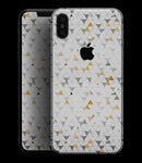 Karamfila Yellow & Gray Floral V3 - iPhone XS MAX, XS/X, 8/8+, 7/7+, 5/5S/SE Skin-Kit (All iPhones Available)