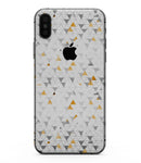 Karamfila Yellow & Gray Floral V3 - iPhone XS MAX, XS/X, 8/8+, 7/7+, 5/5S/SE Skin-Kit (All iPhones Available)