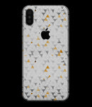 Karamfila Yellow & Gray Floral V3 - iPhone XS MAX, XS/X, 8/8+, 7/7+, 5/5S/SE Skin-Kit (All iPhones Available)
