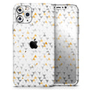 Karamfila Yellow & Gray Floral V3  - Protective Skin Wrap & Decal – Compatible with iPhone SE to iPhone 17 Pro Max (All Models)